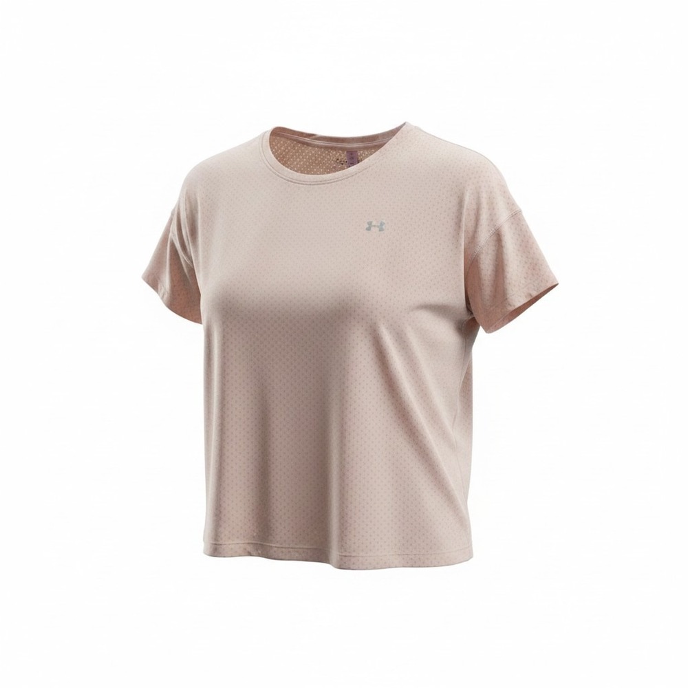 Under Armour HeatGear T-Shirt Womens Small Pink Excellent Mesh Athletic Top‎